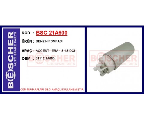 YAKIT POMPASI DEPO İÇİ HYUNDAI ACCENT ADMIRE ERA 1.5L D3EA D4FA CRDi 02-10 / GETZ 1.5L D3EA D4FA C RDi 03-10