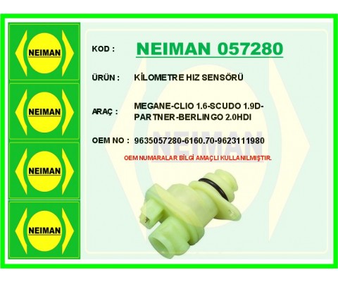 KİLOMETRE HIZ SENSÖRÜ MEGANE-CLIO 1.6-SCUDO 1.9D-PARTNER-BERLINGO 2.0HDI