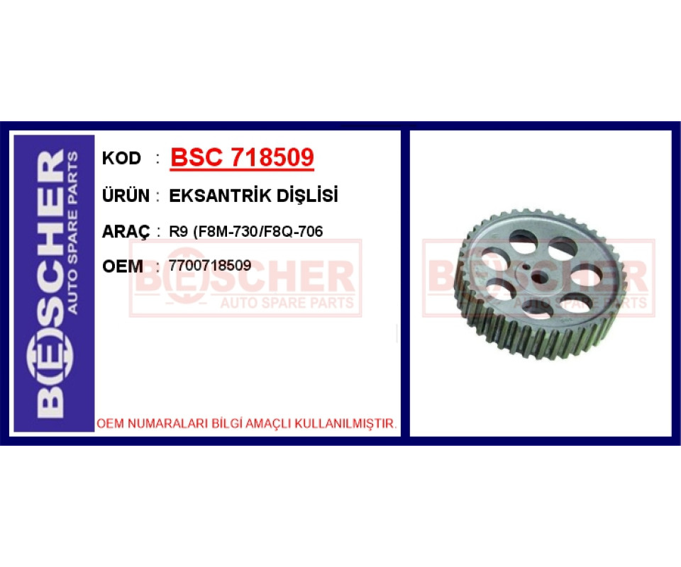 EKSANTRİK DİŞLİSİ R9 F8M-730/F8Q-706