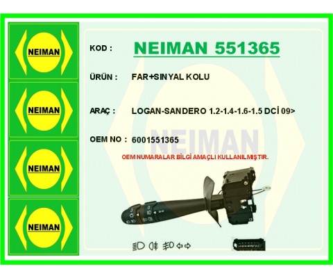 FAR SINYAL KOLU LOGAN-SANDERO 1.2-1.4-1.6-1.5 DCİ 09>
