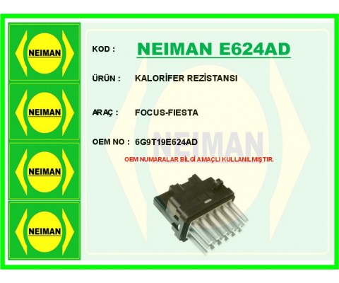 KALORİFER REZİSTANSI FOCUS-FIESTA