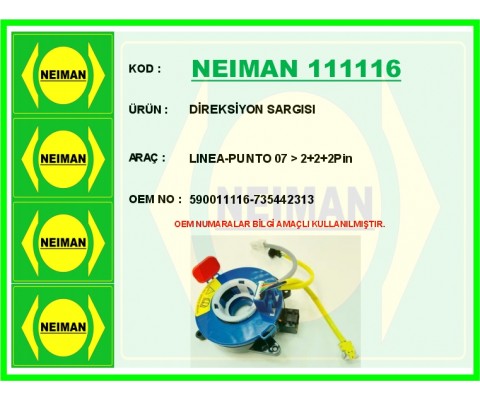 DİREKSİYON SARGISI LINEA-PUNTO 07 > 2 2 2Pin