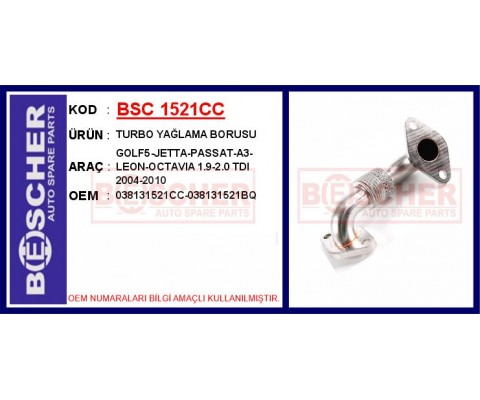 EGR BORUSU GOLF5-JETTA-PASSAT-A3-LEON-OCTAVIA 1.9-2.0 TDI 2004-2010