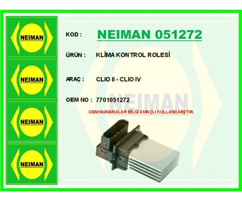KLİMA KONTROL ROLE CLIO II - CLIO IV