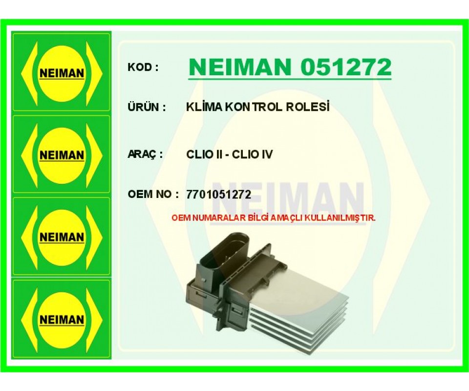 KLİMA KONTROL ROLE CLIO II - CLIO IV