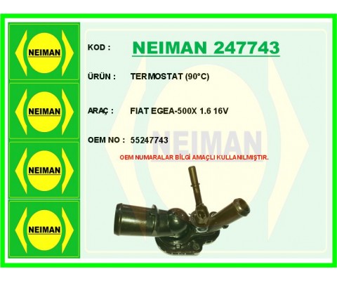 TERMOSTAT 90 C FIAT EGEA-500X 1.6 16V