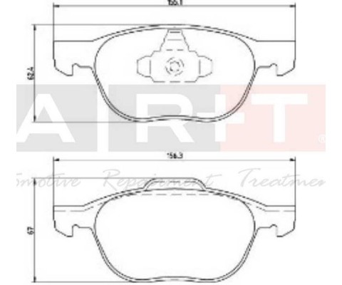 ÖN BALATA FOCUS 04>18 CMAX 07>19 KUGA I -II 08>14 VOLVO V40 19> C30 06>12 S70 08>13S40 04>12 V50 04>12 MAZDA 3 03>09 5 05>09