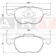 ÖN BALATA FOCUS 04>18 CMAX 07>19 KUGA I -II 08>14 VOLVO V40 19> C30 06>12 S70 08>13S40 04>12 V50 04>12 MAZDA 3 03>09 5 05>09