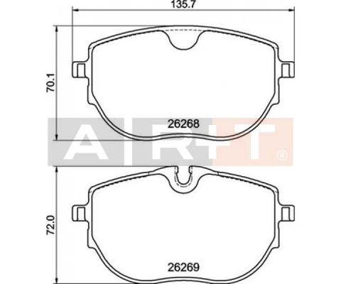 ÖN BALATA VW T6-T7 2015 >