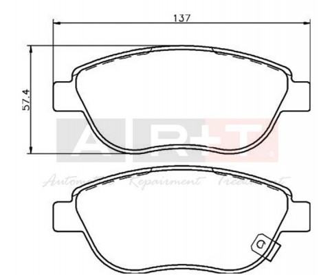 ÖN BALATA CORSA D BÜYÜK TİP 1.3 CDTI 07/06 > FIAT 500L 12> 0.9T 1.4 1.3D MTJ 1.6D MTJ