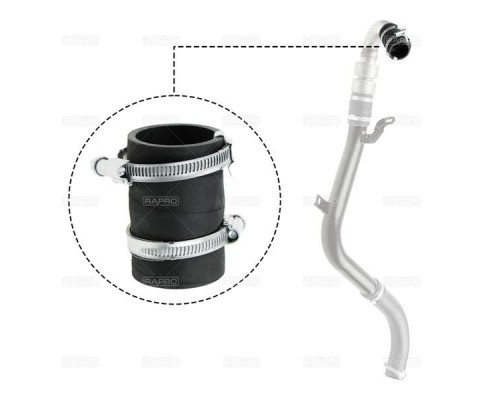 TURBO HORTUMU UÇ PARÇA UÇ-SİLİKON FORD C-MAX I 2.0 TDCI 03-07