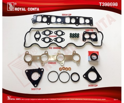 ÜST TAKIM CONTA KEÇELİ S LASTİKLİ DOBLO-PUNTO-STRADA 1.9 JTD