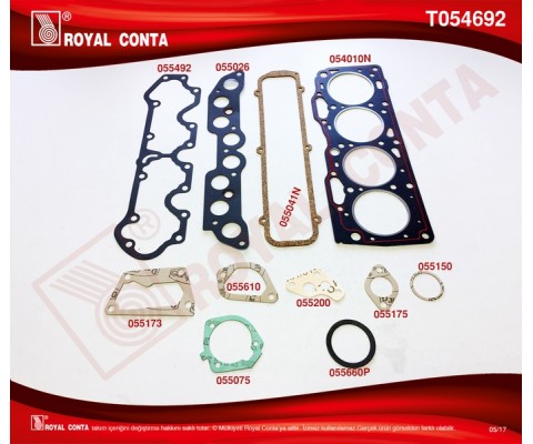 T054692N ÜST TAKIM CONTA TIPO-UNO 1.4 146 C1.000-C5.000 160 A.1000 KEÇE VE SUBAP LASTİĞİ YOK