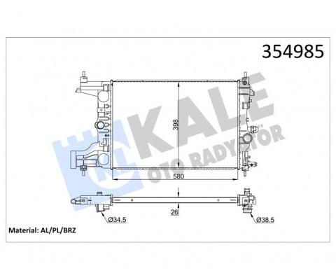 RADYATÖR OPEL ASTRA J- MK VI 1.3 1.7 CDTI