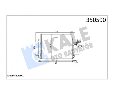 KLIMA RADYATORU MONDEO IV S MAX 07 / GALAXY 1.6 / 1.8 / 2.0 / 2.0TDCI 07 / LANDROVER FREELANDER 2.2T