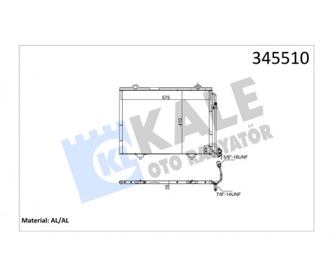 KLIMA RADYATORU MERCEDES W202 S202 C208 A208 W210 S210 R170