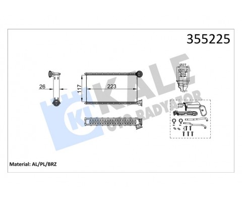 KALORİFER RADYATÖRÜ PSA C1. 108. AYGO