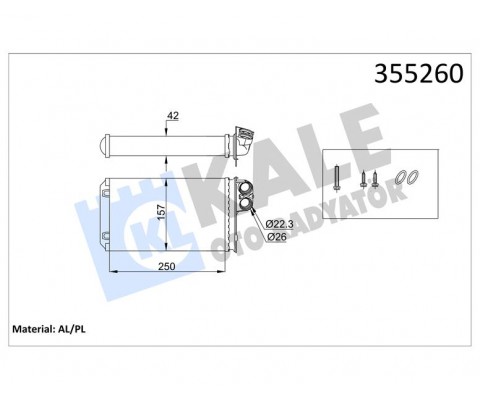 KALORİFER RADYATÖRÜ 406 97-04 282x181