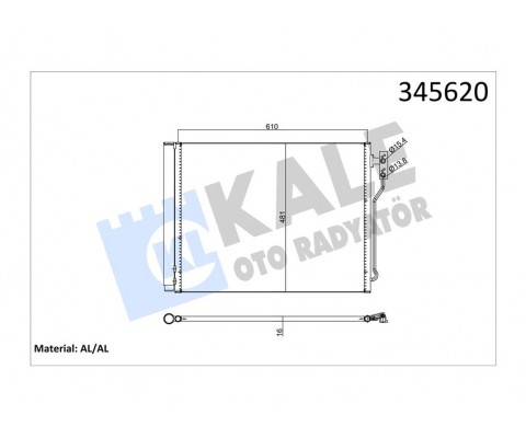 KLIMA RADYATORU BMW F07 F10 F11 F18 N20