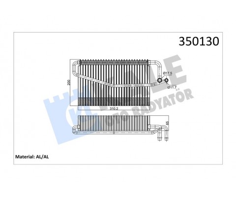 EVAPORATOR MERCEDES W203 CL203 S203 C209 A209 W463