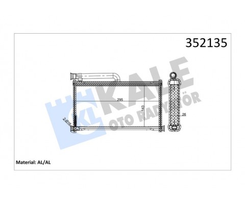 KALORİFER AL/PL/BRZ A6 2.0-2.7 TDI 04