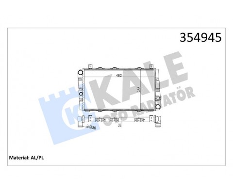 RADYATÖR AL/PL/BRZ SKODA FAVORIT-FELICIA I-FELICIA II RADYATÖR