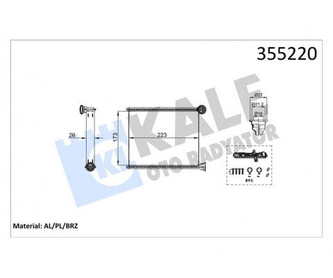 KALORİFER RADYATÖRÜ PEUGEOT 508 2011