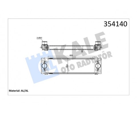 TURBO INTERCOOLER RADYATORU FORD TRANSIT 2.2 135 140PS 11 3.2 200PS TDCI 06