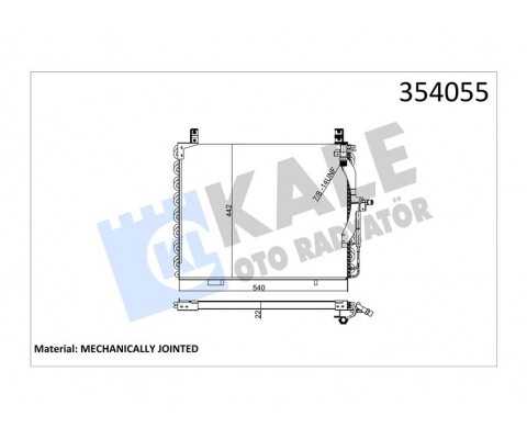 KLIMA RADYATORU MERCEDES W124 S124 A124 C124