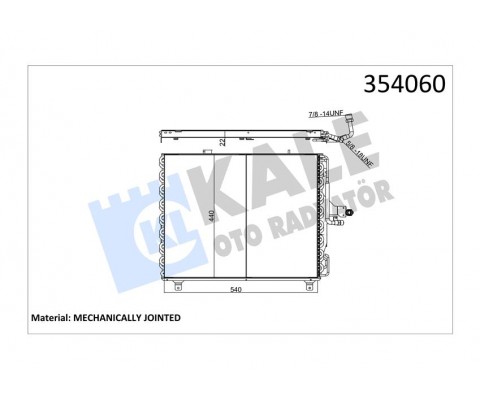 KLIMA RADYATORU MERCEDES W124 S124 A124 C124