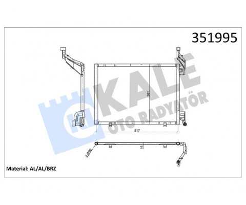 KLIMA RADYATORU KONDENSER FORD B MAX 08 FIESTA 12 17 COURIER 14