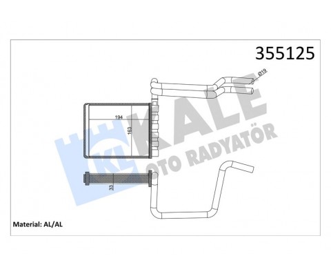 KALORIFER RADYATORU FOCUS III 11 18 TOURNEO CONNECT 1.5-1.6 TDCİ 14