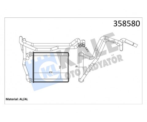 KALORİFER TOYOTA RAV 4 II HEATER CORE