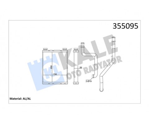 KALORİFER RADYATÖRÜ RENAULT MEGANI III-FLUENCE 1.5 Cİ