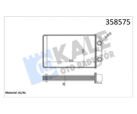 KALORİFER TOYOTA HILUX HEATER CORE