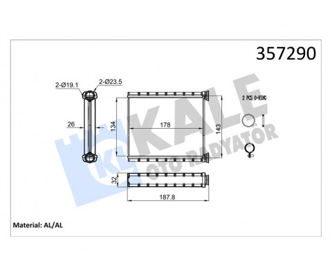 KALORİFER RADYATÖRÜ RENAULT CLIO V