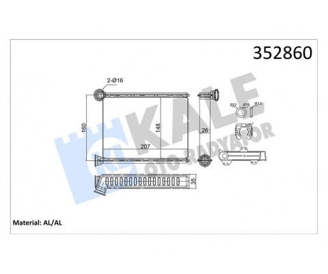 KALORİFER RADYATORU RENAULT MEGANE IV-KADJAR-TALISMAN