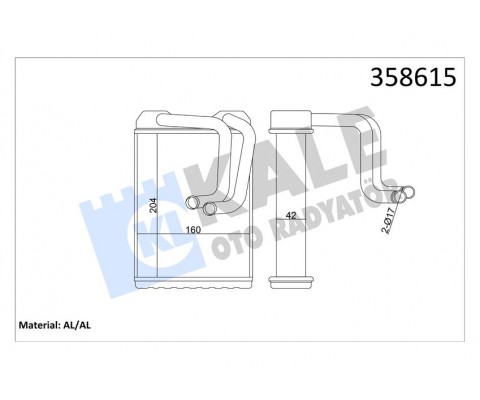 KALORİFER HONDA ACCORD HEATER CORE