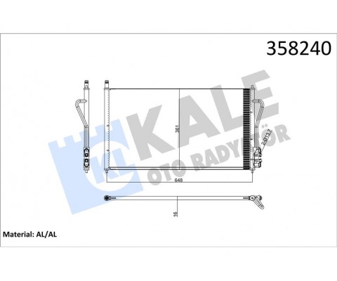 KLIMA RADYATORU FOCUS II 1.4 16V 1.8TDCI 1.6 ZETEC S 16V 98 04