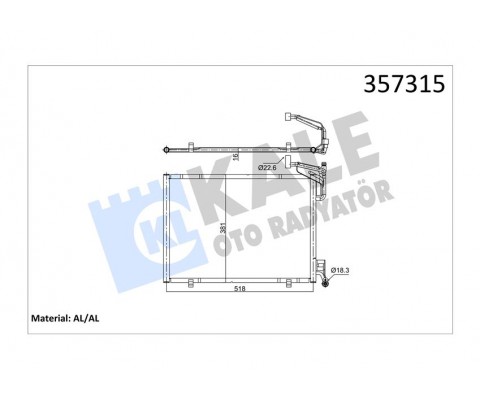 KLIMA RADYATORU FIESTA 14 B-MAX 14 ECOBOOST 1.0