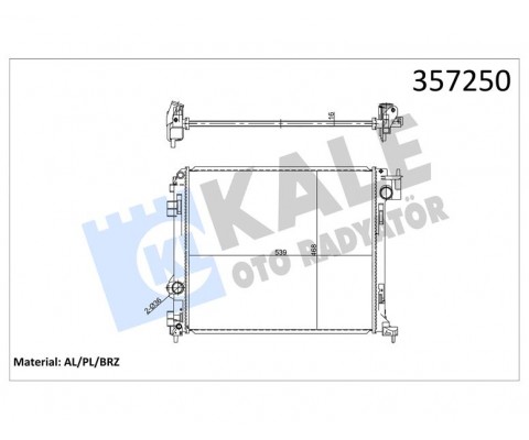 RADYATÖR NISSAN QASHQAI II J11 1.5 DCI 2013-KADRAJ 1.6 DCI 2015 AL/BRZ