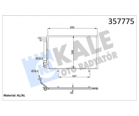 KLIMA RADYATORU KONDENSER FORD B-MAX 1.25-1.4 1.5 TDCI 12 -FIESTA VI 12 1.25-1.4 1.5 TDCI