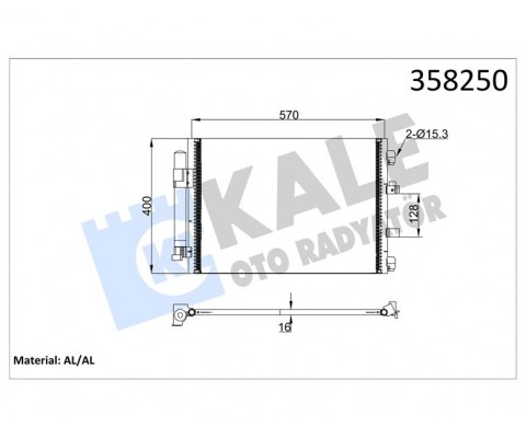 KLIMA RADYATORU KONDANSER FOCUS III 1.0 ECOBOOST -1.6TDCI 11 GRAND C-MAX 11 591 377 16