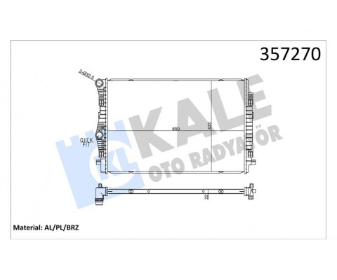 RADYATÖR GOLF VII A3 LEON 1.4 TSI-TFSI 2.0 TDI AL/BRZ