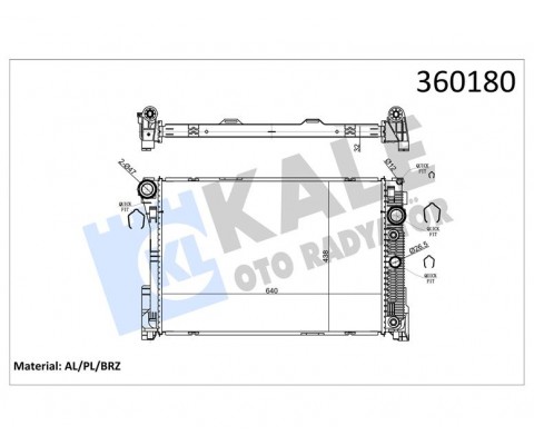 MOTOR SU RADYATORU MERCEDES GLK-CLASS X204 08 15 W204 C63 AMG 08 14