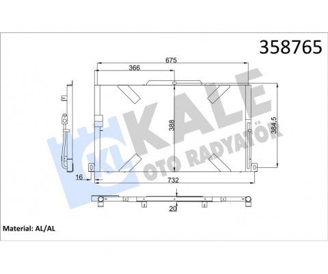 KLIMA RADYATORU DT244 DT224 DEFENDER L316 07 16