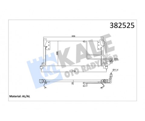 388800 KLİMA RADYATÖRÜ OPEL COMBO-CORSA B 1.2 1.4 1.7D 93-01 CORSA PICK-UP 1.4GLS 94-97 1.0 97-02 KURUTUCUSUZ BRAZING AL-AL 631x368x20 1850032-52484309-90486844-90508124