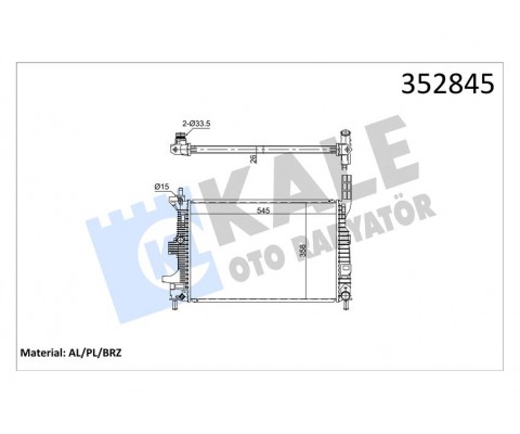 MOTOR SU RADYATORU FUCUS III 1.5TDCI 1.6TDCI 95PS 115PS 12 YENI CONNECT 14 1.5TDCI 1.6 TDCI OLCU 545 358 26
