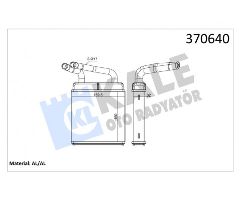 KALORİFER RDAYATÖRÜ BRAZİNG L300 151x156x32