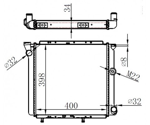 RADYATÖR EXP-R9-R11 360x370x18 ALÜMİNYUM